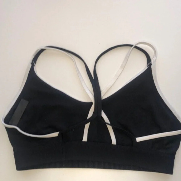 Adidas All Me black and white Sports Bra - Picture 6 of 8